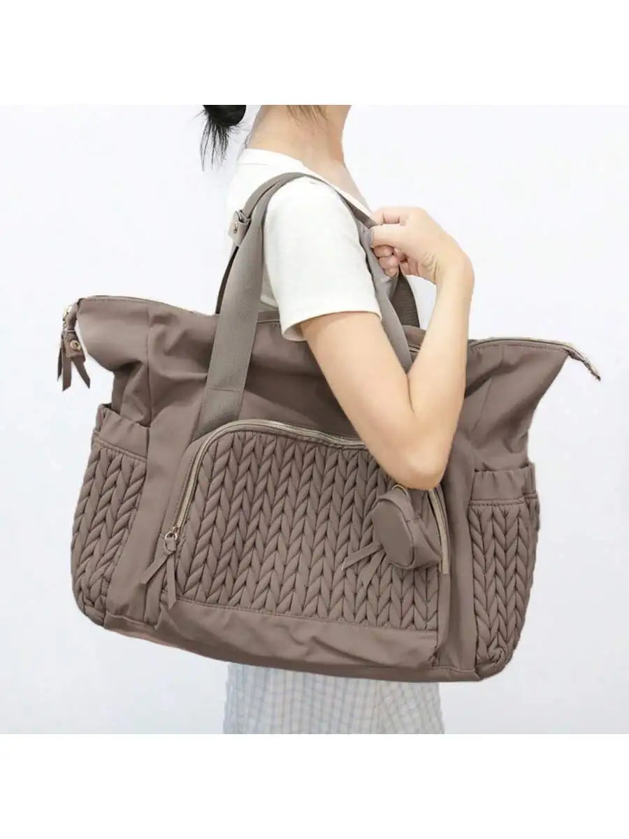 Sac de Maternité "Grand Voyage" – Élégance & Organisation Totale (+ Porte-Sucette Inclus)