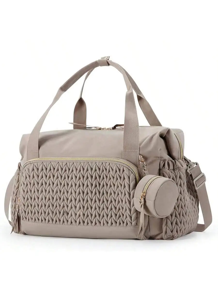 Sac de Maternité "Grand Voyage" – Élégance & Organisation Totale (+ Porte-Sucette Inclus)