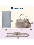 Sac de Maternité "Grand Voyage" – Élégance & Organisation Totale (+ Porte-Sucette Inclus)