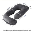 Oreiller de Grossesse XL en Forme de "J" – Le Confort Absolu pour des Nuits Paisibles