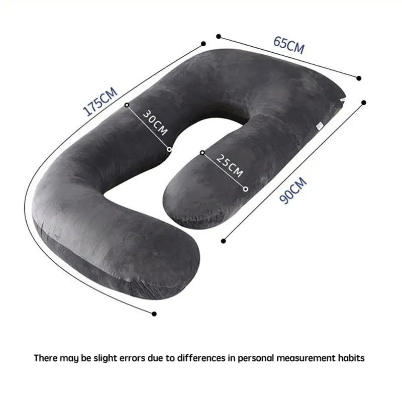 Oreiller de Grossesse XL en Forme de "J" – Le Confort Absolu pour des Nuits Paisibles